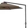 Ombrellone Guarda Sol Suspenso Veneza 3 Metros Bel Marrom P/ Piscina e Varanda com Base em Cruz Incl - 2