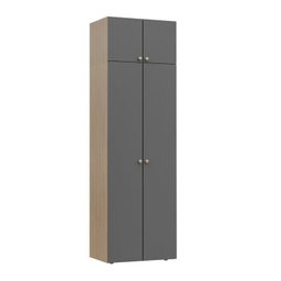 Guarda-Roupa 2 Módulos 4 Portas 3 Prateleiras Frame CabeCasa MadeiraMadeira - 11