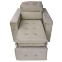 Ver imagem 5 de Poltrona do Papai Retrátil Reclinável em Veludo Bege Conforto Harmônica Móveis