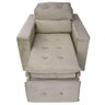 Poltrona do Papai Retrátil Reclinável em Veludo Bege Conforto Harmônica Móveis - 5