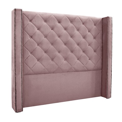 Cabeceira Decorativa King Size 2,19M Loewe Veludo Lilás - Gran Belo
