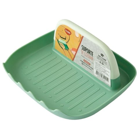 Suporte Descanso para Colher Talheres Bancada Pia Cozinha Verde
