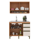 Ver imagem 3 de Cozinha Modulada Cecília 120cm 3 Portas 3 Gavetas Freijó/Off White - J Carvalho