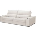 Ver imagem 2 de Sofá Retrátil Reclinável para Sala de Estar Living 280cm Nápoles F04 Bouclê Off White - Lyam Decor
