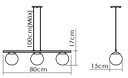 Ver imagem 2 de Pendente Lustre Luminária Globo de Vidro