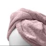 Touca Pós-Banho Microfibra Daisa 62x24 cm Rosa Secar Cabelo - 4