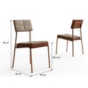Ver mais imagens de Mesa Jantar Átria 160cm + 6 Cadeiras Estofadas em Linho Nf
