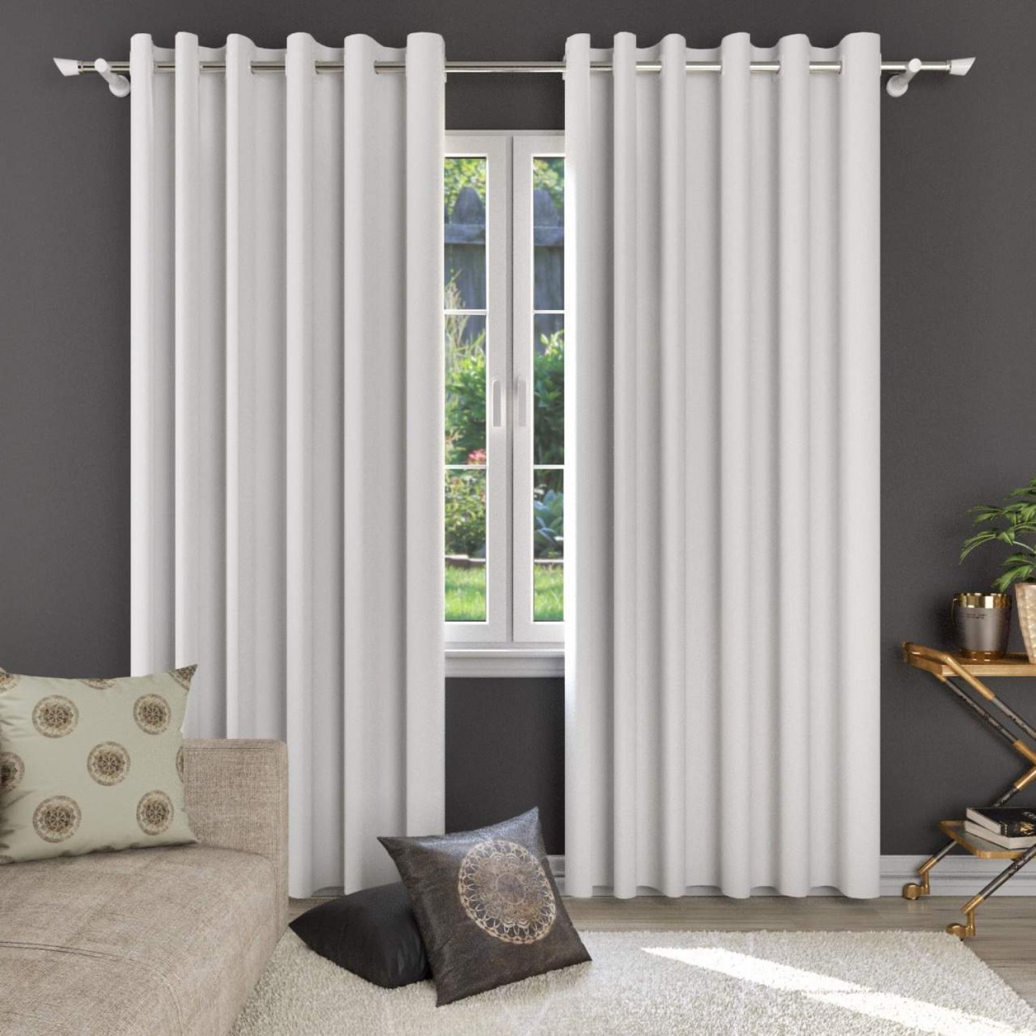 Cortina 100% Blackout 4,00 Cm X2,50 Cm Vitalle Plano - 1
