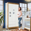 Ver imagem 4 de Roupeiro Life 3 Portas 2 Gavetas Tigus Baby