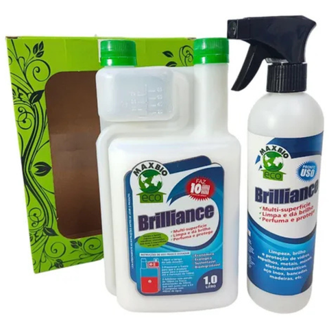 Brilliance Concentrado Limpa Perfuma Vidro Mdf Inox Ecologic
