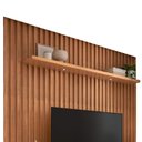 Ver imagem 6 de Rack para Sala com Painel Ripado para Tv 60 Pol Fita Led Ada D03 Freijó - Lyam Decor