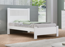 Ver imagem 1 de Cama Solteiro Primícia 100%MDF Ripada Branco - D Doro Móveis