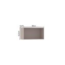 Ver imagem 3 de Armário Aéreo 80cm 2 Portas Stylo Luciane Móveis Cinammon-cumaru