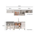 Ver imagem 4 de Cozinha Modulada Evidence 5 Peças com Aéreo de Vidro Reflex e Balcão de 120cm para Pia Poliman Móvei
