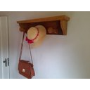 Ver imagem 1 de cabideiro de parede em madeira maciça de demolição