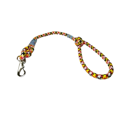 Guia para Cães em Corda com Nó 14mm X 60cm Amarelo/vermelho