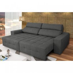 Sofá Retrátil e Reclinável 4 Lugares Athenas Espresso Móveis - 7