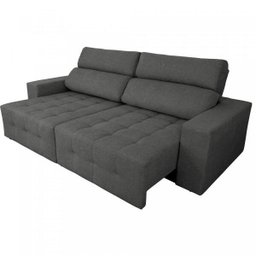 Sofá Retrátil e Reclinável 4 Lugares Athenas Espresso Móveis - 3