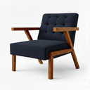 Ver imagem 4 de Kit 2 Poltronas Zara Capitone Tecido Boucle Moderna Decorativa Pés em Madeira Maciça para Sala de Es