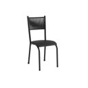 Ver imagem 2 de Conjunto de Cadeiras Paonanda Mariana 4 Lugares Preto Galaxy