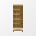 Ver imagem 5 de Guarda Roupa Dubai 2 Portas 1 Gaveta Prateleiras Nichos Organizador Quarto - Cinamomo/off-white