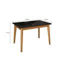 Ver imagem 3 de Mesa de Jantar em Madeira Maciça Kappesberg Canela-Preto Fosco 120cm