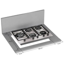 Ver imagem 6 de Cooktop 5 Bocas a Gás Tripla Chama Mesa de Alumínio Mcg5bl Bivolt Mueller