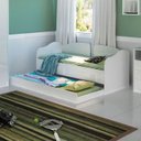 Ver imagem 7 de Sofá Bicama Solteiro 2 Gavetas 193x85 Cm08 Branco Dtall