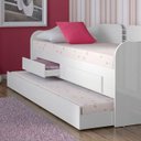 Ver imagem 5 de Sofá Bicama Solteiro 2 Gavetas 193x85 Cm08 Branco Dtall