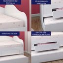 Ver imagem 3 de Sofá Bicama Solteiro 2 Gavetas 193x85 Cm08 Branco Dtall