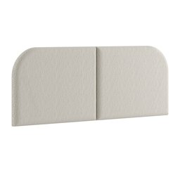 Cabeceira Cama Box Casal 140 Cm Orgânica Tecido Boucle Off White - 2
