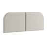 Cabeceira Cama Box Casal 140 Cm Orgânica Tecido Boucle Off White - 2