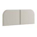 Ver imagem 2 de Cabeceira Cama Box Casal 140 Cm Orgânica Tecido Boucle Off White