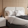 Cabeceira Cama Box Casal 140 Cm Orgânica Tecido Boucle Off White - 1