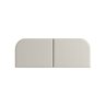 Cabeceira Cama Box Casal 140 Cm Orgânica Tecido Boucle Off White - 3