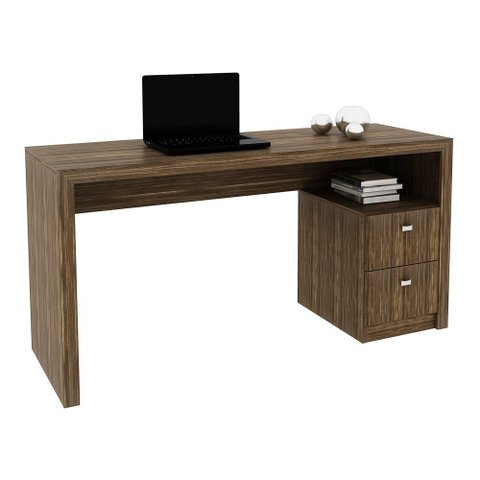 Mesa Para Computador Escrivaninha 2 Gavetas ME4130 - Tecno Mobili