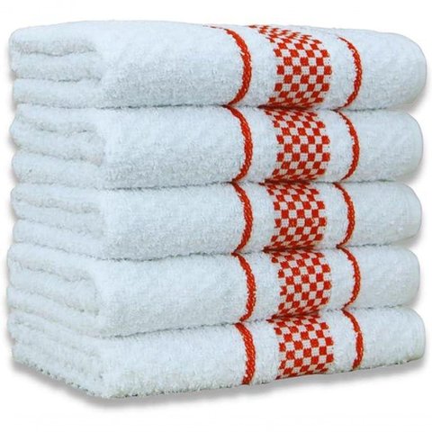 Kit 5 Pano de Prato Super Luxo Atoalhado Premium Gourmet Beka - Vermelho Vermelho