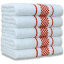 Ver imagem 1 de Kit 5 Pano de Prato Super Luxo Atoalhado Premium Gourmet Beka - Vermelho Vermelho