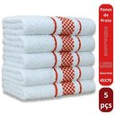 Ver imagem 2 de Kit 5 Pano de Prato Super Luxo Atoalhado Premium Gourmet Beka - Vermelho Vermelho