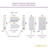 Guarda Roupa Dormitório Modulado Alpes Casal 1,58 m Queen Canto - Roupeiro Luciane M03:Branco - 5