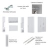 Guarda Roupa Dormitório Modulado Alpes Casal 1,58 m Queen Canto - Roupeiro Luciane M03:Branco - 3