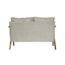 Ver imagem 4 de Kit 1 Poltrona Mona Luxo + Namoradeira Mona Luxo Recepção - Suede Bege