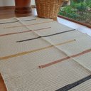 Ver imagem 3 de Tapete Tear Artesanal Beira Cama Design 80x1,50