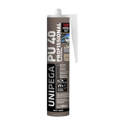Selante PU-40 Preto Unipega 360 g / 210 ml