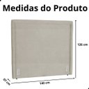 Ver imagem 7 de Cabeceira de Cama Box Estofada 140 Cm Casal Stela Suede