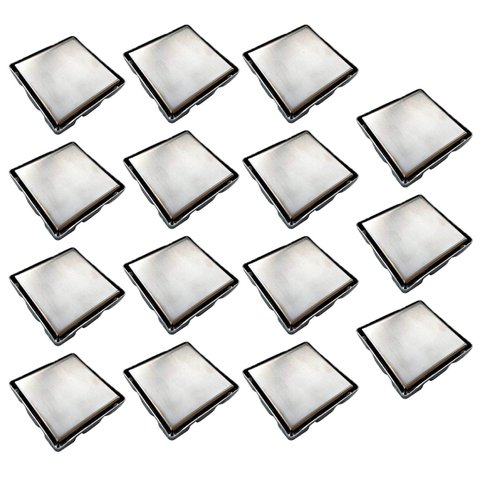 Ralo Oculto Invisivel 15x15 Aço Inox Kit 15 Uni Anti Odor Banheiro Box Lavanderia Varanda Cozinha Ca