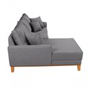 Ver imagem 3 de Sofá Living Beny com Chaise para Sala de Estar Confortável Império Cinza Claro 185