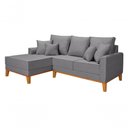 Ver imagem 5 de Sofá Living Beny com Chaise para Sala de Estar Confortável Império Cinza Claro 185