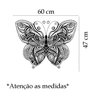 Adesivo para Parede Mandala - Borboleta Mod02:60 X 47 Cm - 2