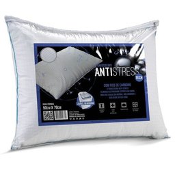 Travesseiro Altenburg Antistress Tradicional 70cm Cor Branco - 1